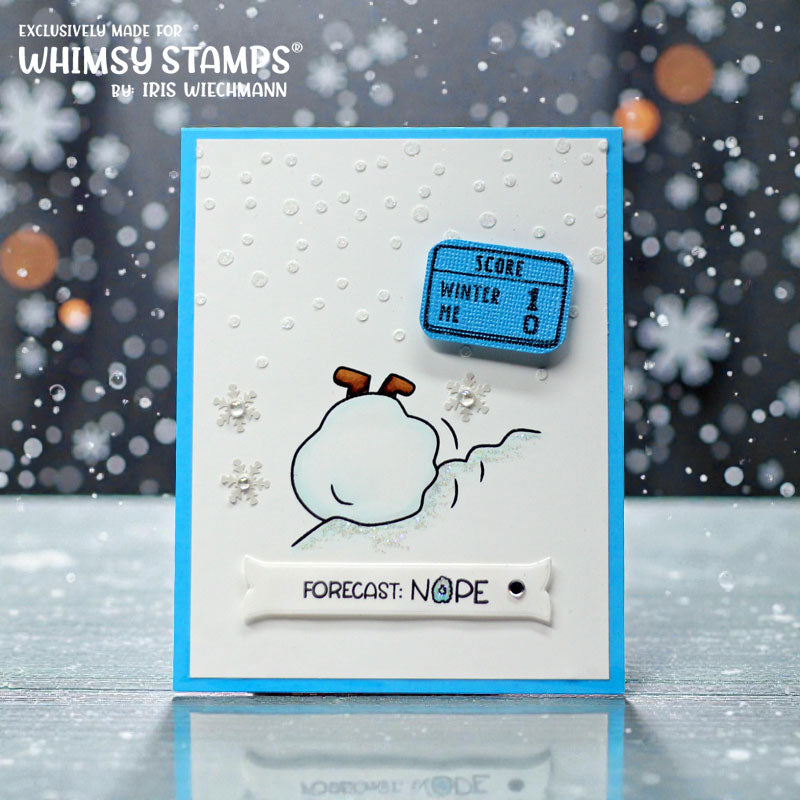 Whimsy Stamps Snowver It Clear Stamps cwsd188a snowball