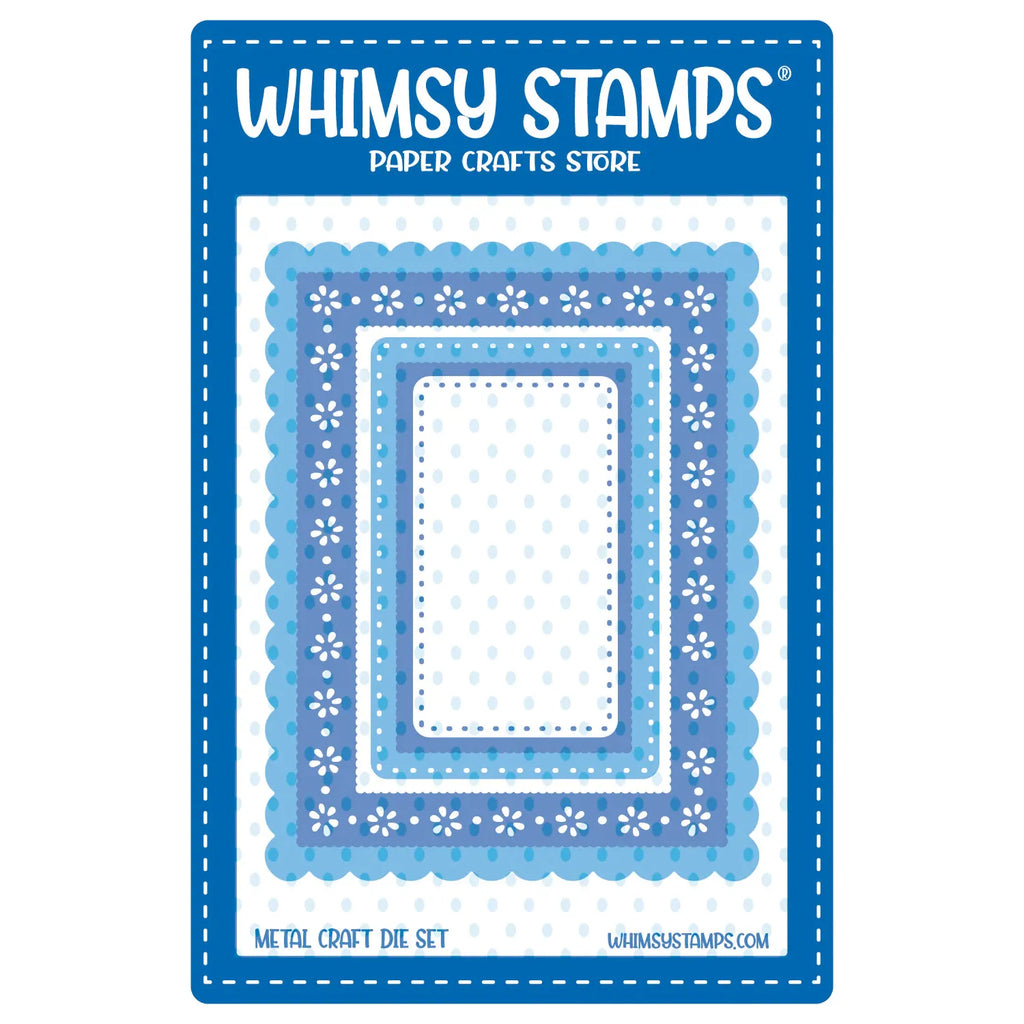 Whimsy Stamps Spring Rectangles Dies wsd355b