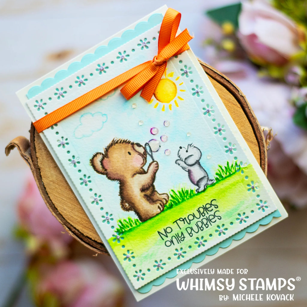 Whimsy Stamps Spring Rectangles Dies wsd355bs sunshine