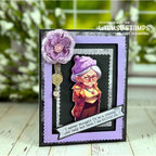 Whimsy Stamps Sprinkles Scallops Rectangles Die wsd342a purple