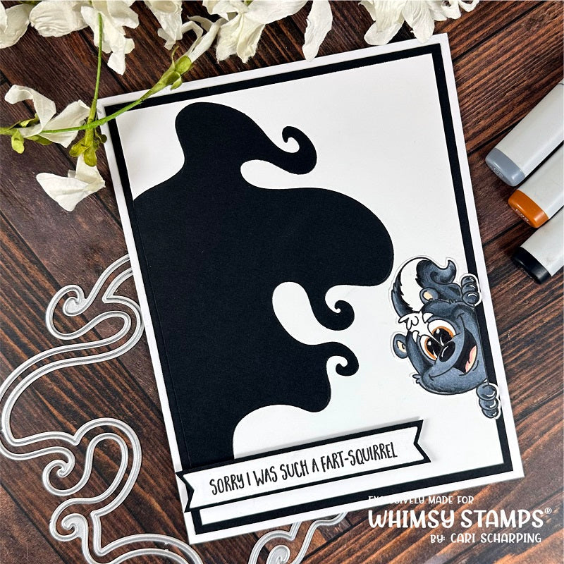 Whimsy Stamps Stinkin Cute Clear Stamps dp1004a sorry