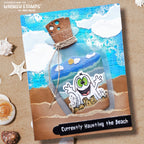 Whimsy Stamps Summerween Scream Clear Stamps cwsd425a bottle