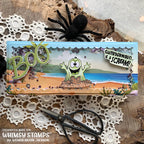 Whimsy Stamps Summerween Scream Clear Stamps cwsd425a ghost