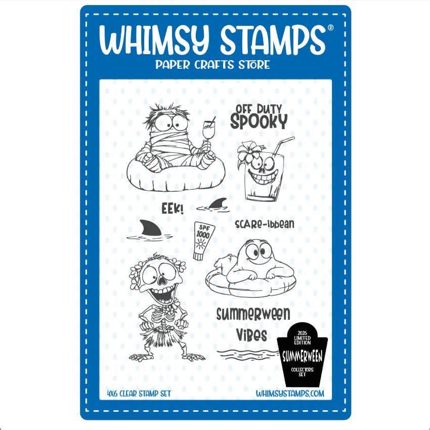 Whimsy Stamps Summerween Vibes Clear Stamps cwsd437a