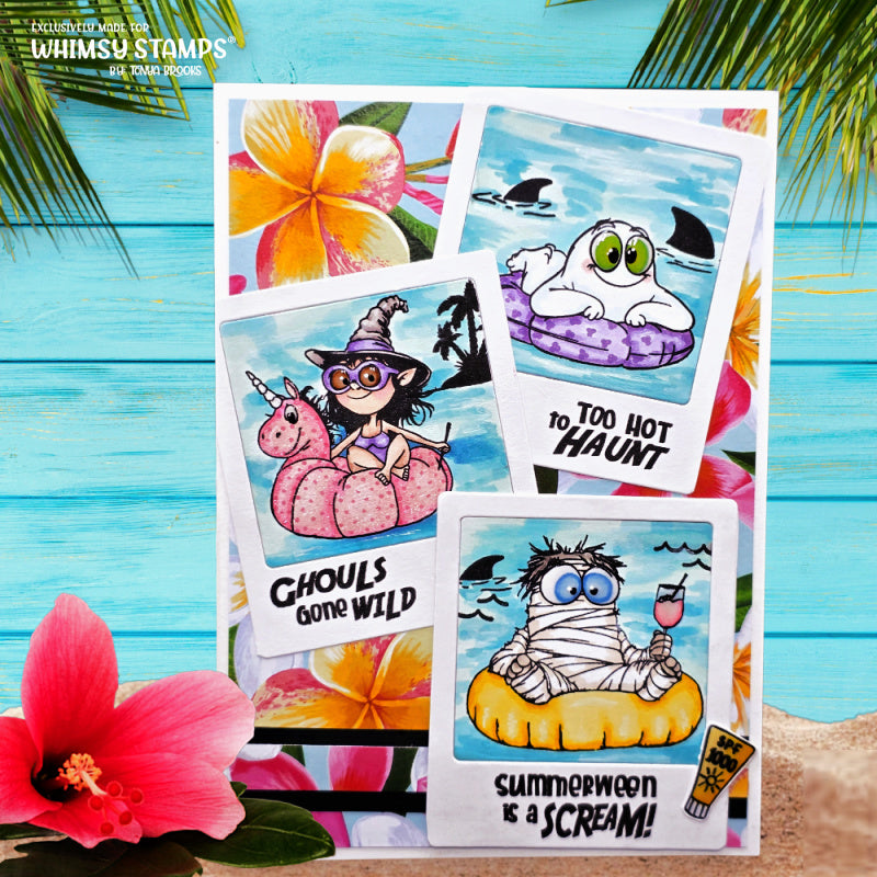 Whimsy Stamps Summerween Vibes Clear Stamps cwsd437a photos