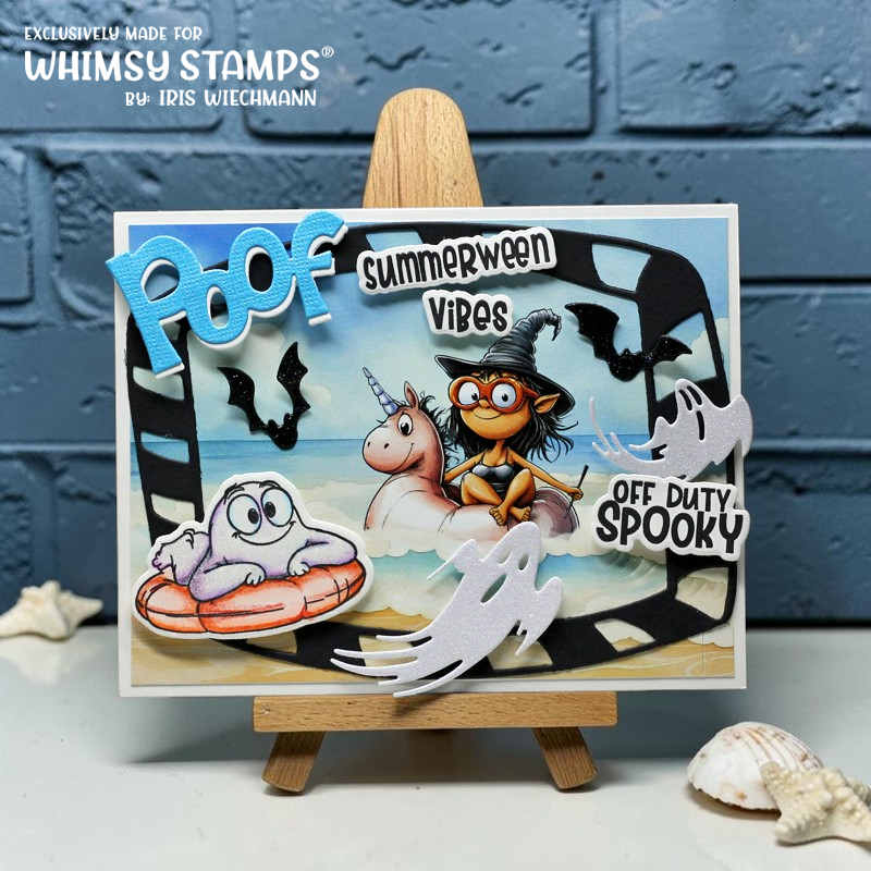 Whimsy Stamps Summerween Vibes Clear Stamps cwsd437a poof