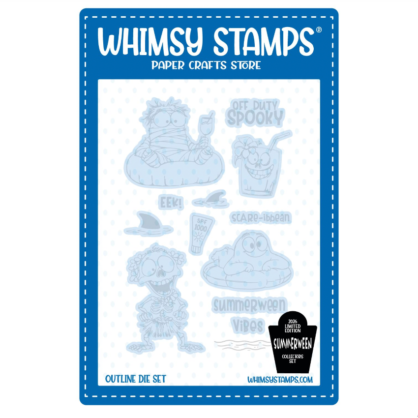 Whimsy Stamps Summerween Vibes Outline Dies wsd054