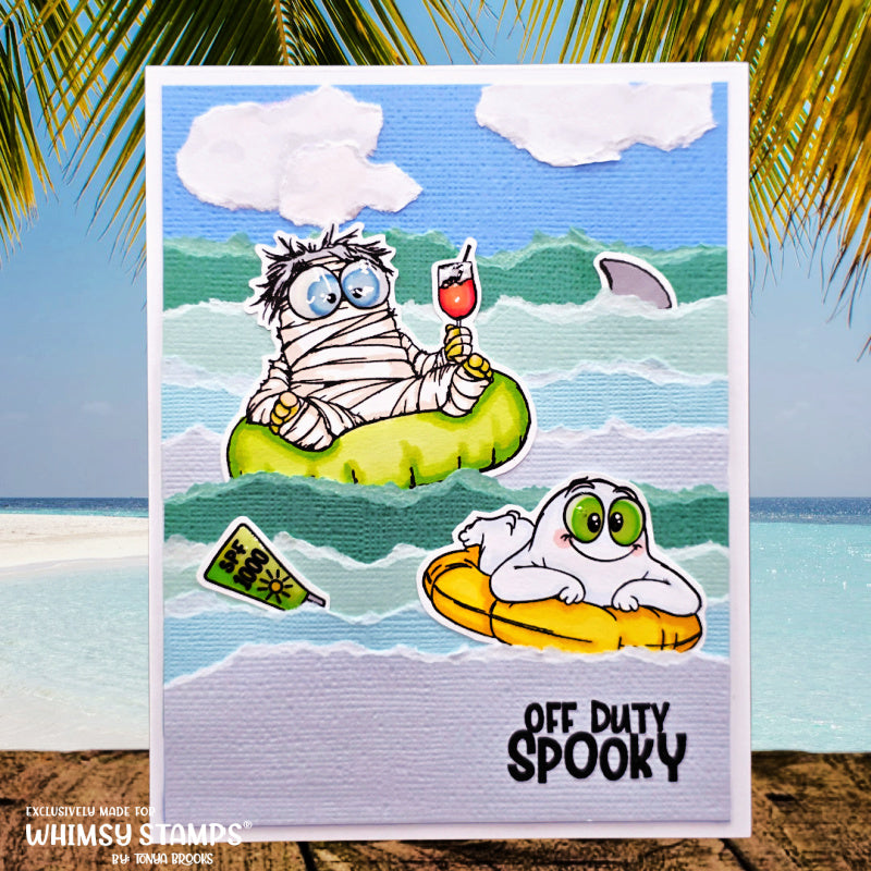 Whimsy Stamps Summerween Vibes Outline Dies wsd054 drink