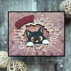 Whimsy Stamps Super Young Clear Stamp and Die Set cat