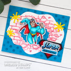 Whimsy Stamps Super Young Clear Stamp and Die Set man