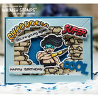 Whimsy Stamps Super Young Clear Stamp and Die Set woman