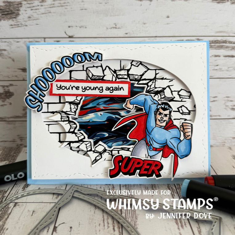 Whimsy Stamps Super Young Clear Stamps cwsd290a hero