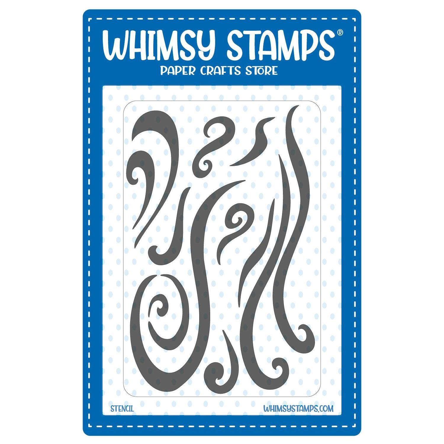 Whimsy Stamps Swirls Stencil wss143