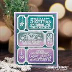 Whimsy Stamps Terrific Christmas Tickets Clear Stamps cwsd360a ornaments