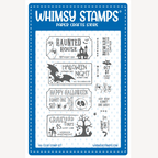 Whimsy Stamps Terrific Halloween Tickets Clear Stamps cwsd330a