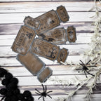 Whimsy Stamps Terrific Halloween Tickets Clear Stamps cwsd330a admit one