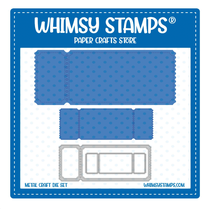 Whimsy Stamps Terrific Slim Tickets and Ticket Windows Die Set image 2