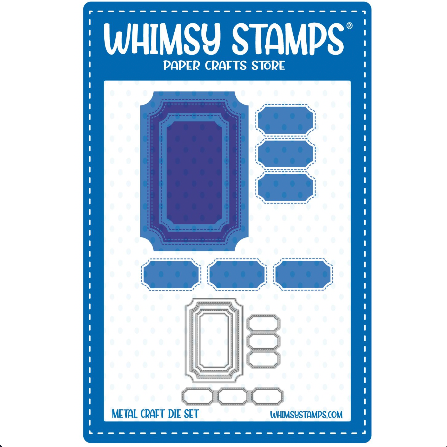 Whimsy Stamps Terrific Tickets Add Ons Dies wsd167a
