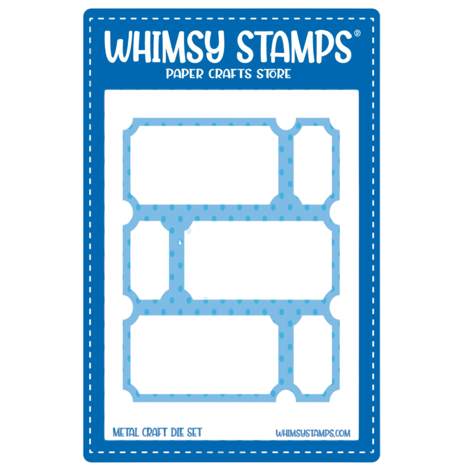 Whimsy Stamps Terrific Tickets Die Terrific Tickets Window Die and Stencil Set image 2