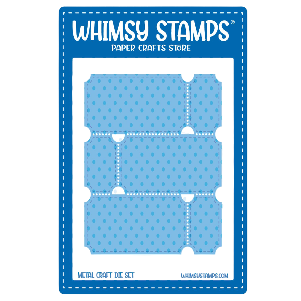 Whimsy Stamps Terrific Tickets Dies wsd036