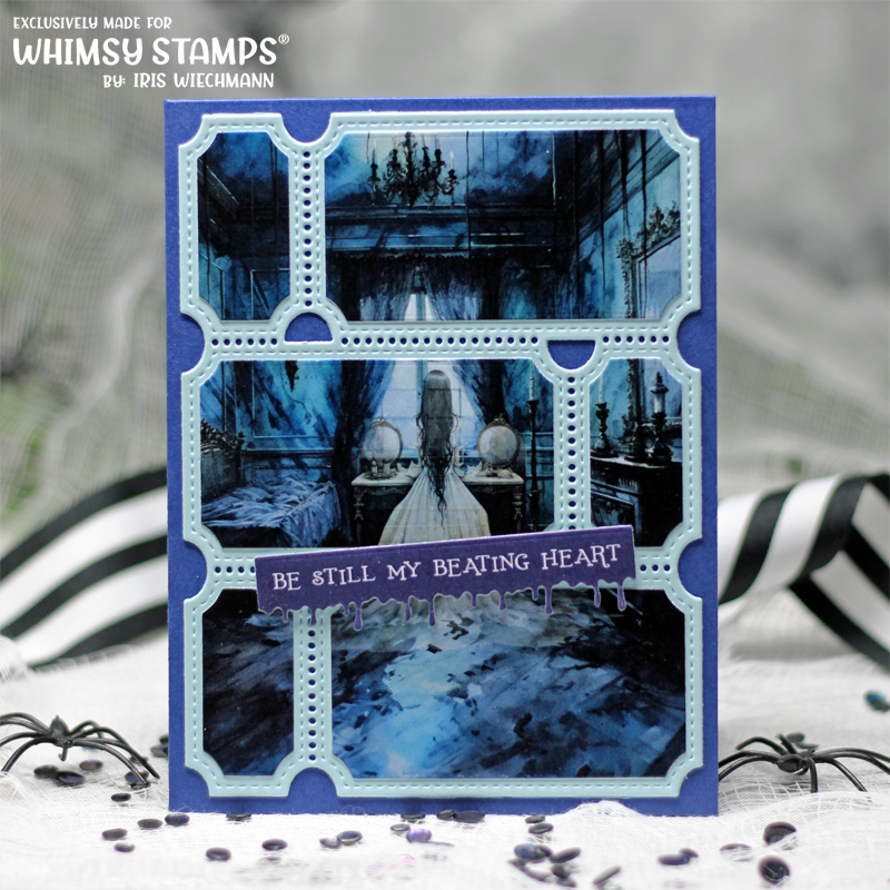 Whimsy Stamps Terrific Tickets Dies wsd036 blue
