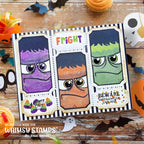 Whimsy Stamps Terrific Tickets Halloween Layering Stencil wss146 beware