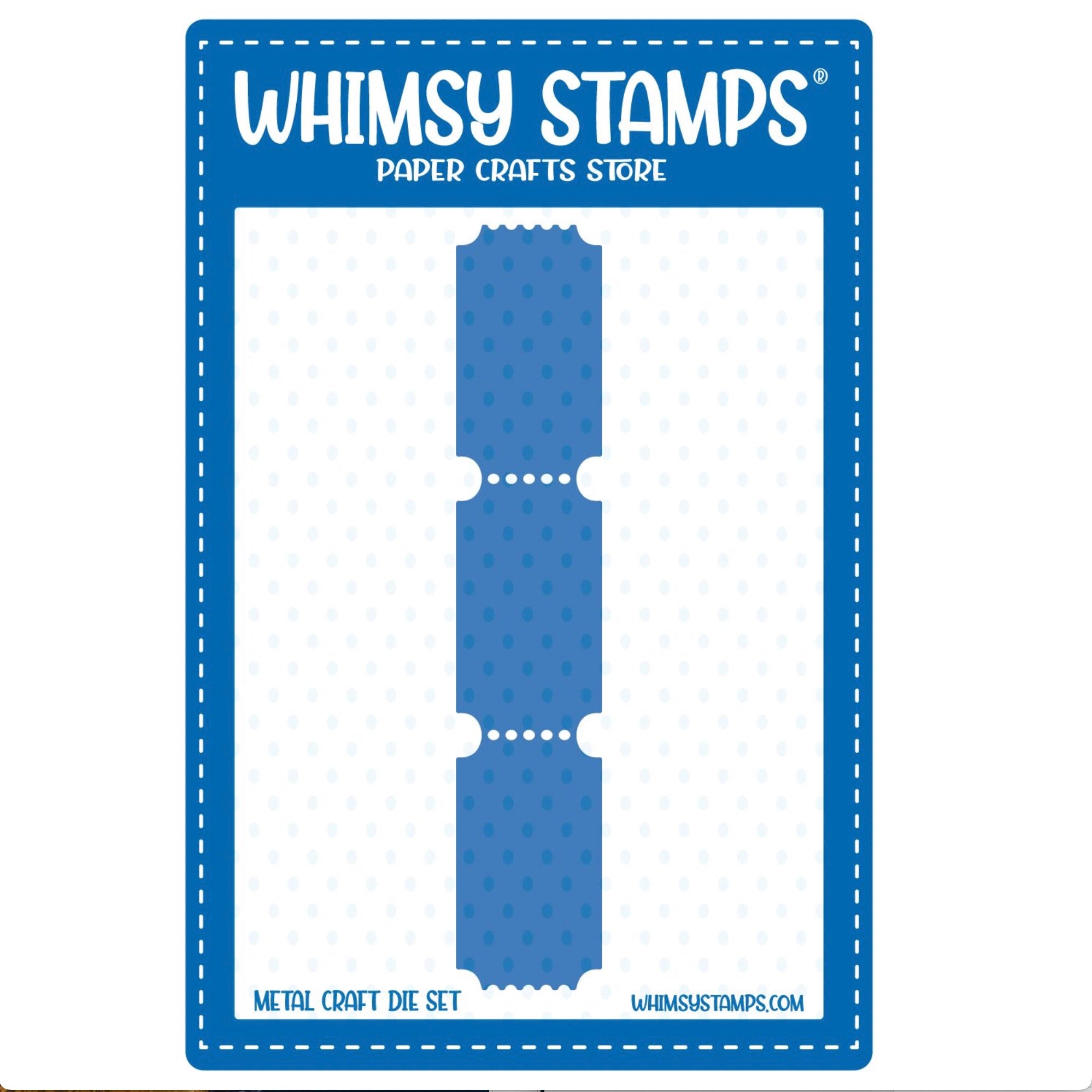 Whimsy Stamps Terrific Tickets Strip Die wsd063
