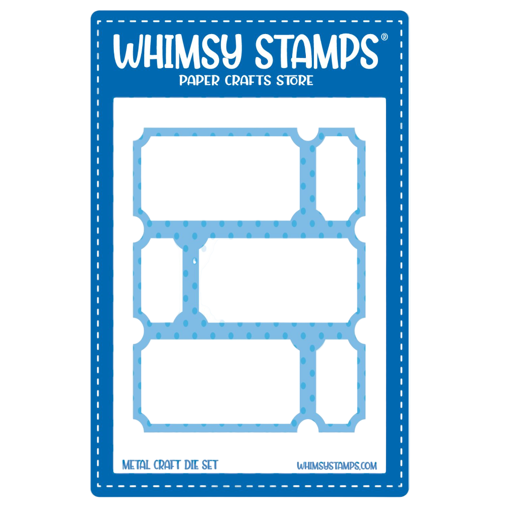 Whimsy Stamps Terrific Tickets Window Dies wsd037