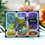 Whimsy Stamps Terrific Tickets Window Dies wsd037 moth