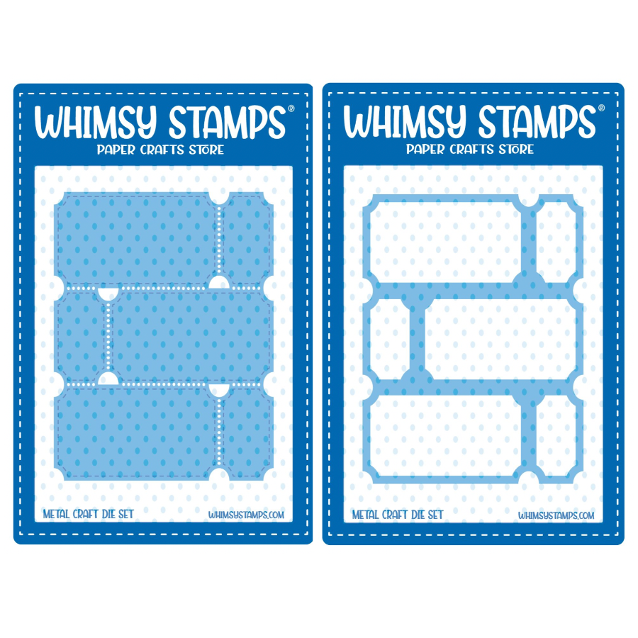 Whimsy Stamps Terrific Tickets and Terrific Tickets Window Die Set 1