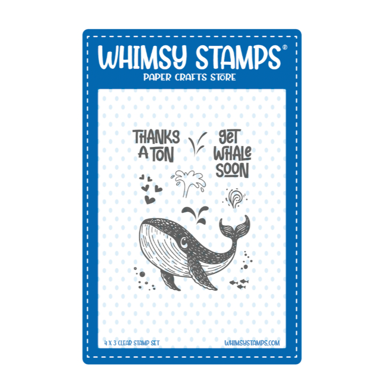 Whimsy Stamps Thanks a Ton Clear Stamps cwsd263a