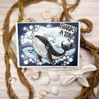 Whimsy Stamps Thanks a Ton Clear Stamps cwsd263a bubbles