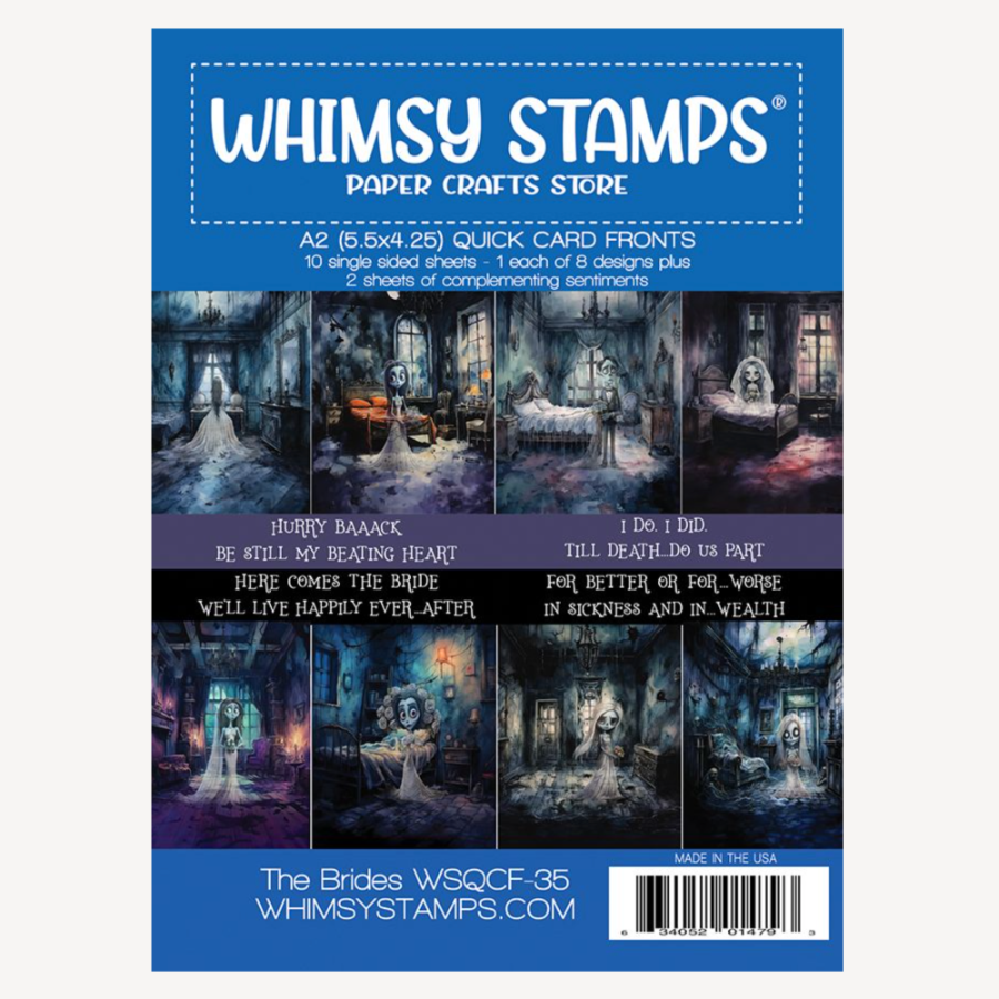 Whimsy Stamps The Brides Quick Card Fronts wsqcf-35