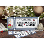 Whimsy Stamps Ticket Coupons Sentiments Clear Stamps cwsd269a coupon