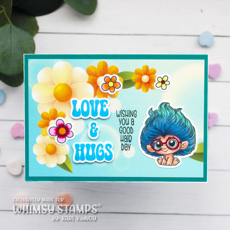Whimsy Stamps Troll Friends Outline Dies wsd320a love