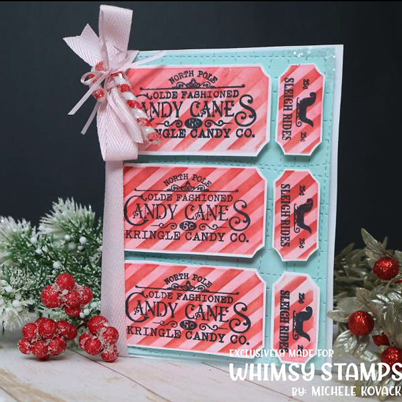 Whimsy Stamps Tweed Cover Plate Die wsd044 tickets