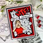 Whimsy Stamps WTF Word and Shadow Dies wsd460 stress