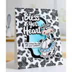 Whimsy Stamps Wavy Nested Frames Dies wsd382 cow