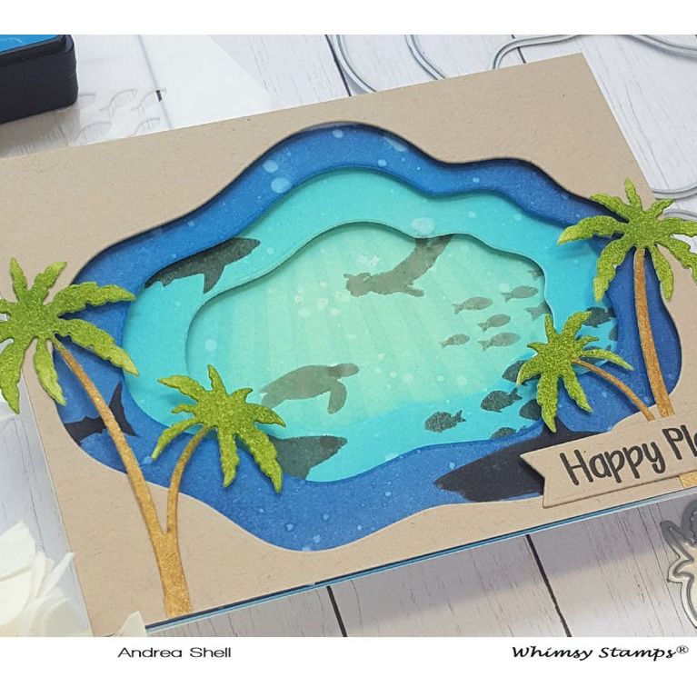 Whimsy Stamps Wavy Nested Frames Dies wsd382 water
