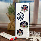 Whimsy Stamps Winter Snowglobe Clear Stamps khb175b snowman