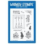 Whimsy Stamps Witch Broom Sale Clear Stamps cwsd478