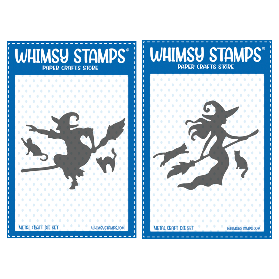 Whimsy Stamps Witch Whispers Sister Die and Wicked Whispers Die Set