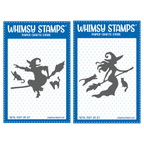 Whimsy Stamps Witch Whispers Sister Die and Wicked Whispers Die Set