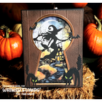 Whimsy Stamps Witch Whispers Sister Die and Wicked Whispers Die Set black cats