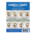 Whimsy Stamps Woodland Santa 2 Quick Card Fronts wsqcf-41