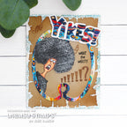 Whimsy Stamps Yowza Clear Stamps cwsd244b funny