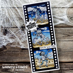 Whimsy Stamps Zombie Farts Clear Stamps cwsd442 walking farts filmstrip card