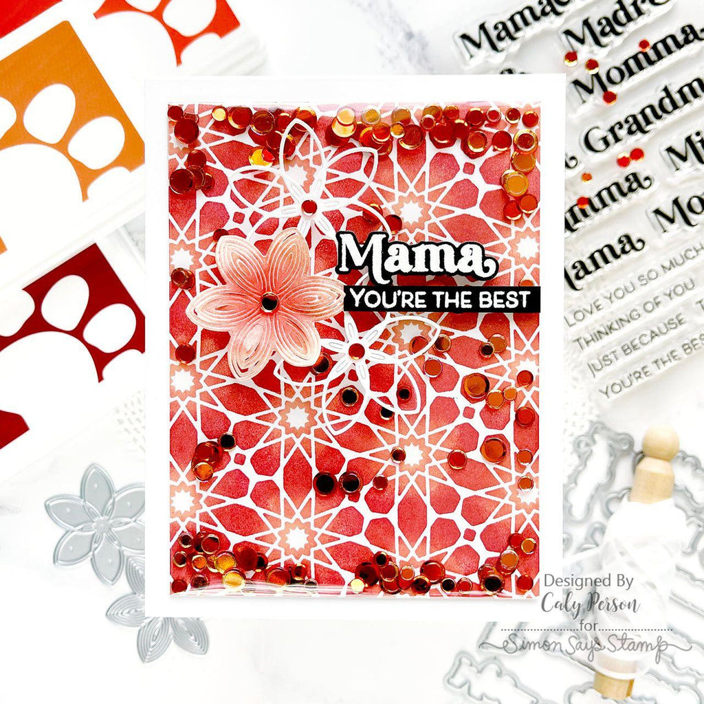 Simon Says Stamp Whirl Blossom Wafer Dies s915 Be Bold Mama Card | color-code:ALT03