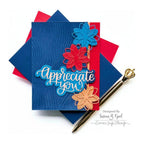 Simon Says Stamp Whirl Blossom Wafer Dies s915 Be Bold Appreciate You Card