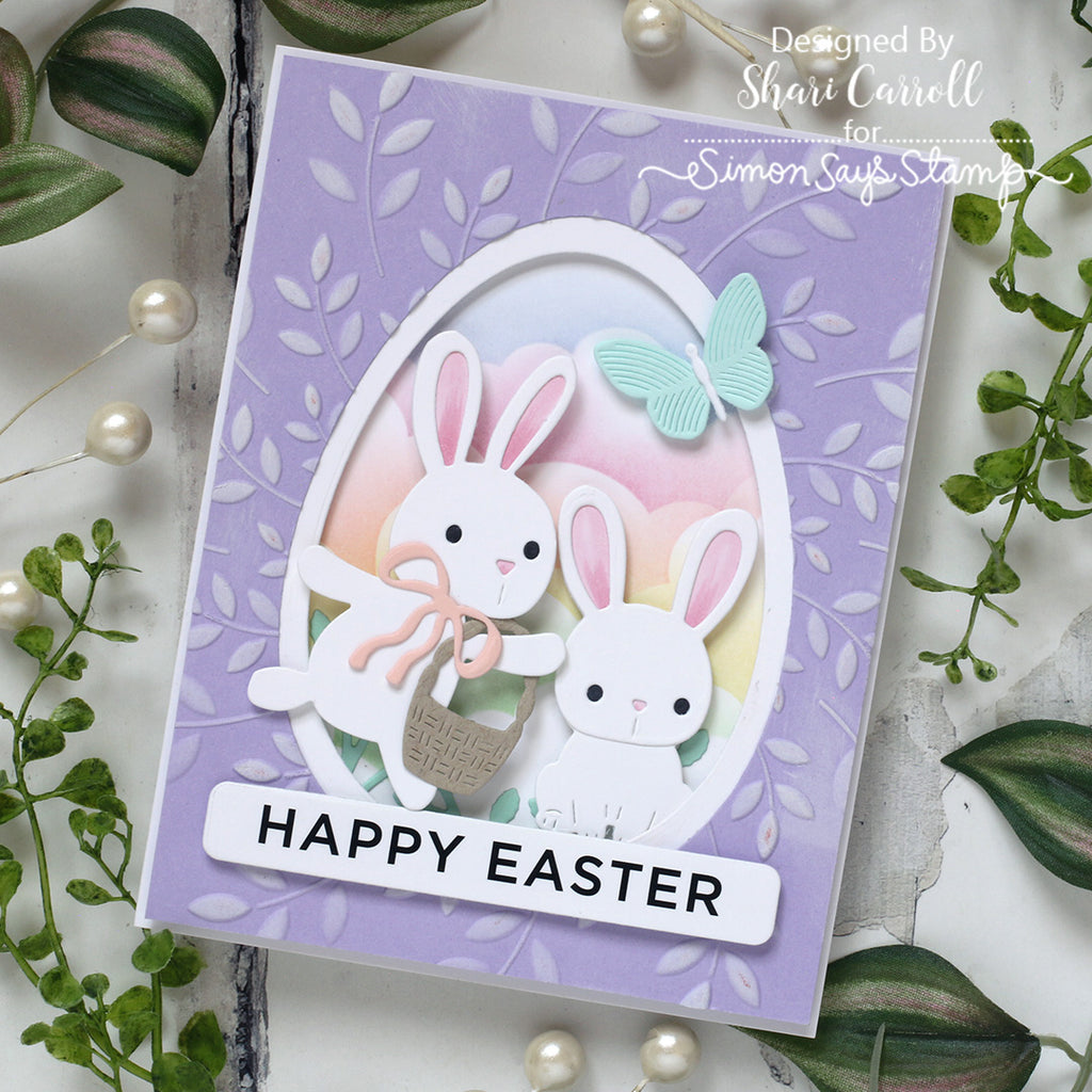 Simon Says Stamp Whirl Butterflies Wafer Dies s1109 Beautiful Moments Easter Card